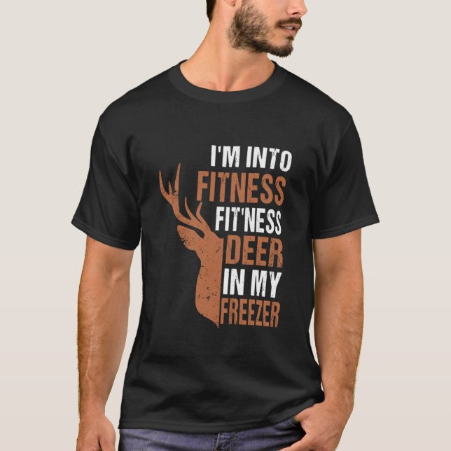 Jag är i Fitness Fit Ness Hjort i min Freez T Shirt (Framsida)