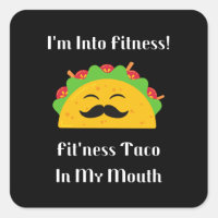 Jag är i Fitness Fit Taco i min mun