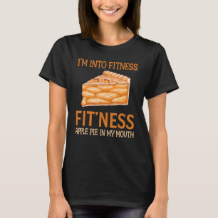Jag är i Fitness Fit'Ness Apple Paj i M T Shirt