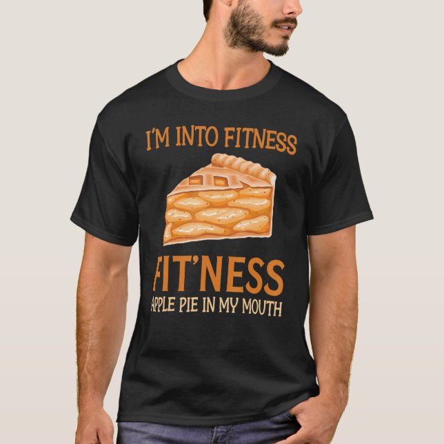 Jag är i Fitness Fit'Ness Apple Paj i M T Shirt (Framsida)