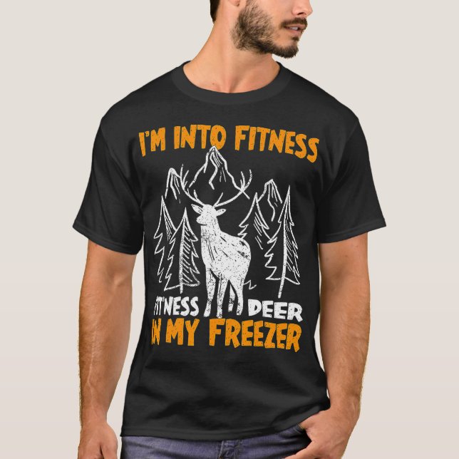 Jag är i Fitness Fit'ness Hjort i Fre T Shirt (Framsida)