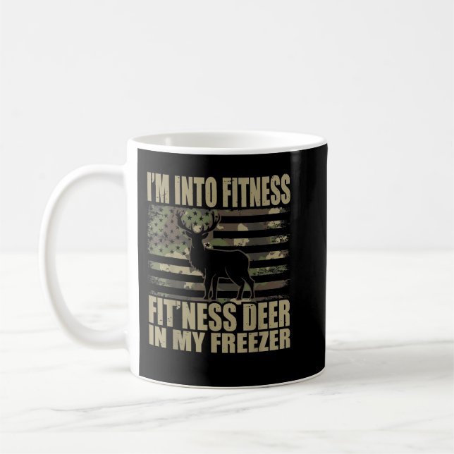 Jag är i Fitness Fit'ness Hjort i min Freez Kaffemugg (Vänster)