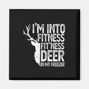 Jag är i Fitness Fitness Hjort i min frysning Magnet