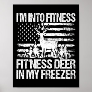 Jag är i Fitness Fitness Hjort i min frysning Poster