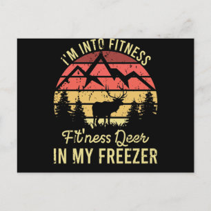 Jag är i Fitness Fit'Ness-Hjorten i min fryselk Vykort