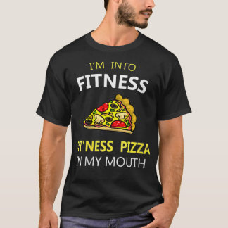 Jag är i Fitness Fit'ness Pizza i munnen T Shirt