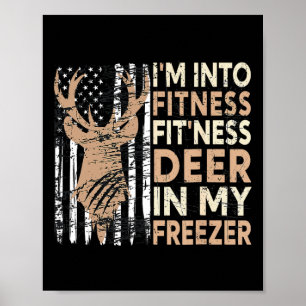 Jag är i Fitness Hjort Freezer Funny Hu Poster