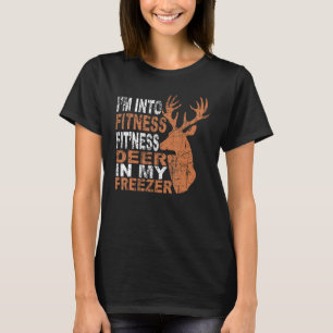 Jag är i Fitness Hjort Freezer Funny Hunter Pappa T Shirt