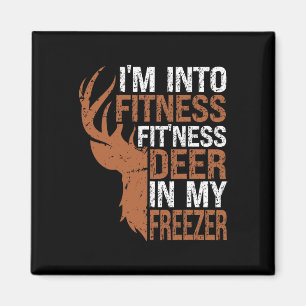 Jag är i Fitness Hjort Freezer Funny Magnet