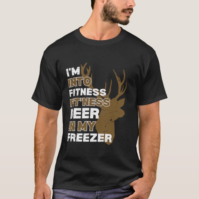 Jag är i Fitness Hjort i min Frys Long S T Shirt (Framsida)