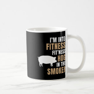 Jag är i Fitness Hog Bbq Smoker Roaster Funny Gris Kaffemugg
