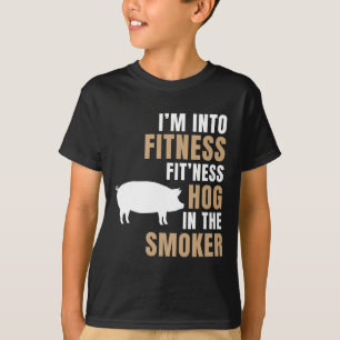 Jag är i Fitness Hog Bbq Smoker Roaster Funny Gris T Shirt