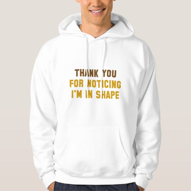 Jag är i form hoodie (Framsida)