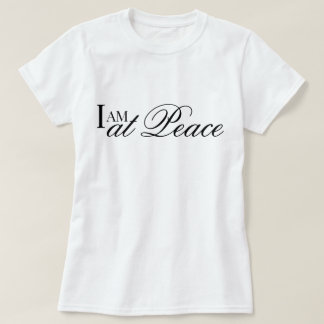 "Jag är i fred" estetisk metta-bön affirmation T Shirt