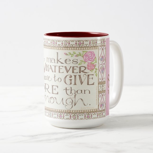 Jag är i fred - mer än tillräckligt med kaffe Mugg (Framsida höger)