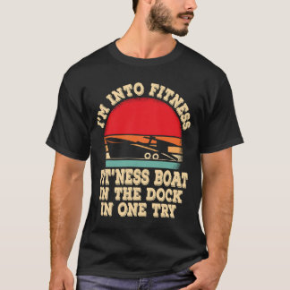 Jag är i friskbåten på dockan i ett försök bati t shirt