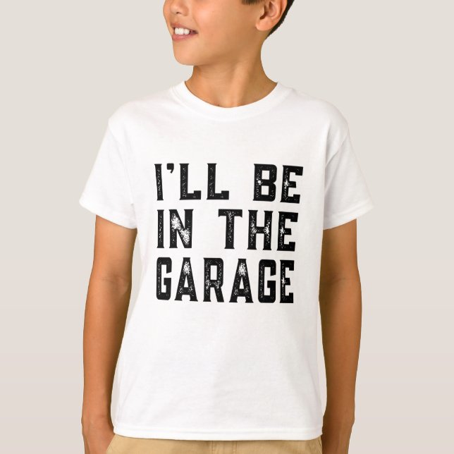 Jag är i Garage Car Mechanic Funny Far D T Shirt (Framsida)