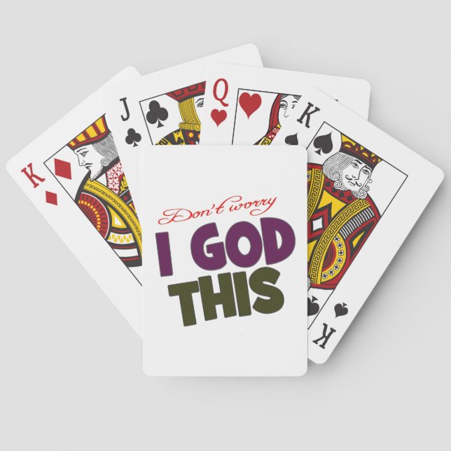 Jag är i Guds händer Casinokort (Baksidan)