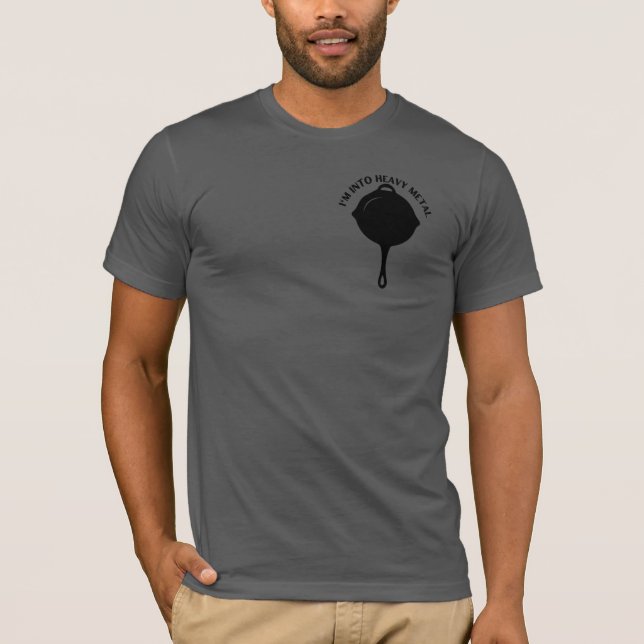 Jag är i Heavy Metall | Cast Järn T-Shirt (Framsida)