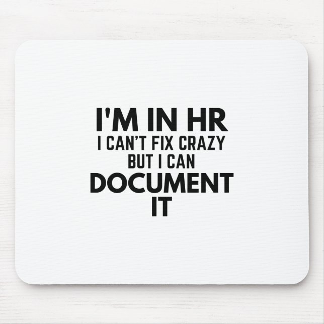 Jag är i HR och kan inte laga Crazy, men jag kan d Musmatta (Framsidan)