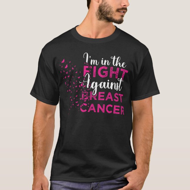 Jag är i kampen mot bröstcancer t shirt (Framsida)