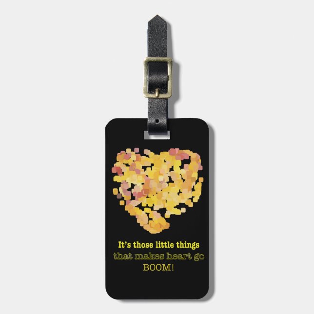 Jag är i kärlek citat: Det är det lilla sak ... Bagagebricka (Vertikal Framsida)