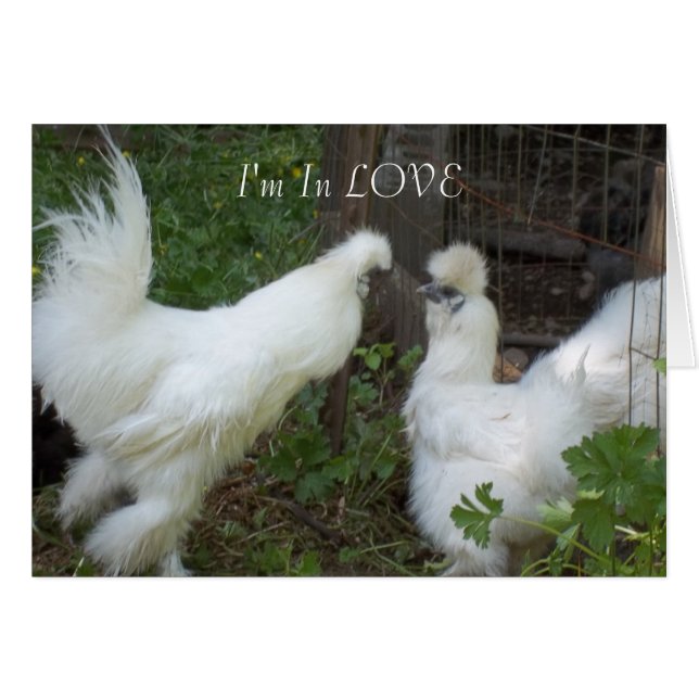 Jag är i KÄRLEK Hälsningskort (Framsidan Horizontal)