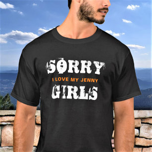 Jag är i Kärlek med Anpassningsbar Text Personlig T Shirt