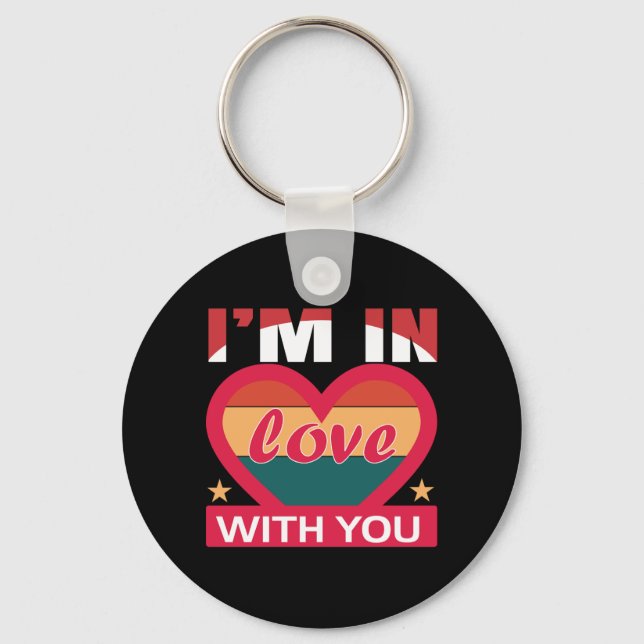 Jag är i Kärlek med dig Valentine Nyckelring (Framsida)