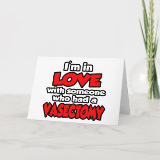 Jag är i Kärlek med någon som hade en vasektomi Kort