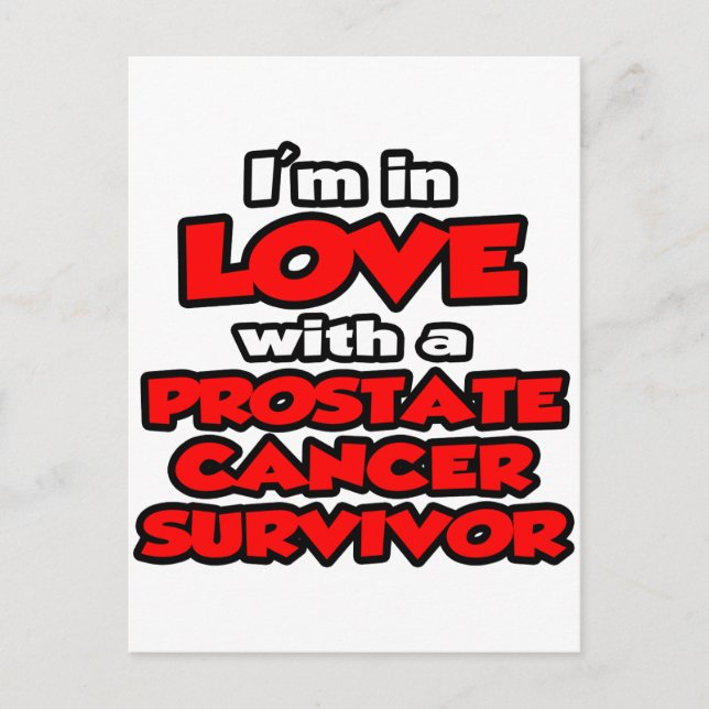 Jag är i Kärlek med prostatacancer Survivor Vykort (Framsida)