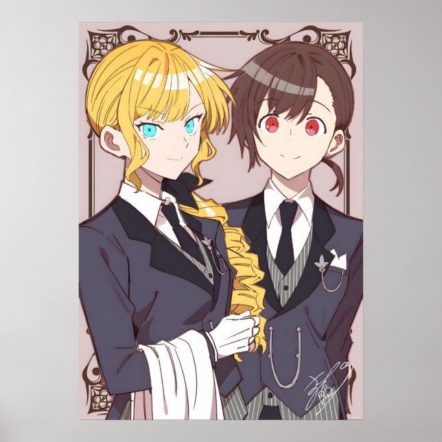 Jag är i Kärlek med Villainess | Rae och Claire Poster (Framsidan)