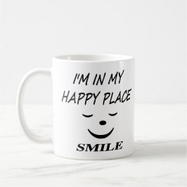 Jag är i Lycklig Ställe med Smiley face Kaffemugg