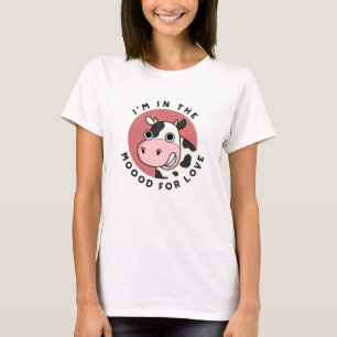 Jag är i Moood for Kärlek Funny Cow Pun T Shirt
