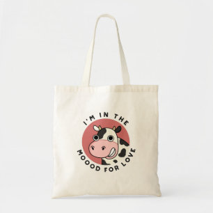 Jag är i Moood for Kärlek Funny Cow Pun Tygkasse