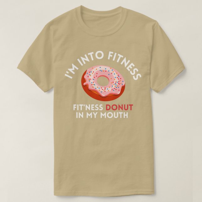 Jag är i Ness Ness Donut i munnen T Shirt (Design framsida)