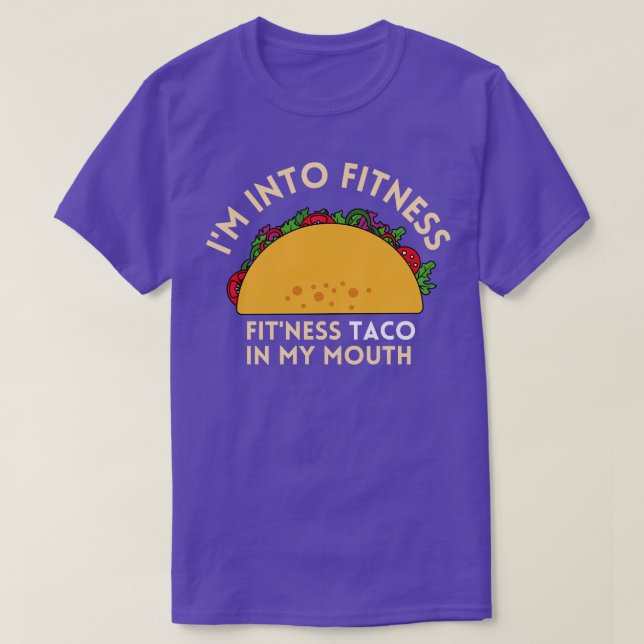 Jag är i Ness Ness Taco i min mun T Shirt (Design framsida)