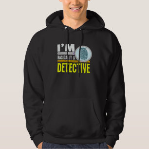 Jag är i princip en deckare kriminalitet junkie kr hoodie