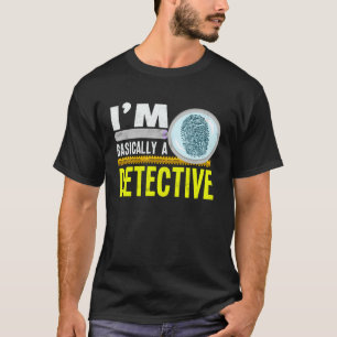 Jag är i princip en deckare kriminalitet junkie kr t shirt