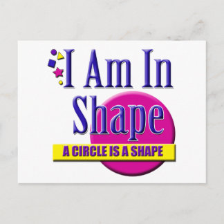 Jag är i Shape "Fitness" Slogan Vykort