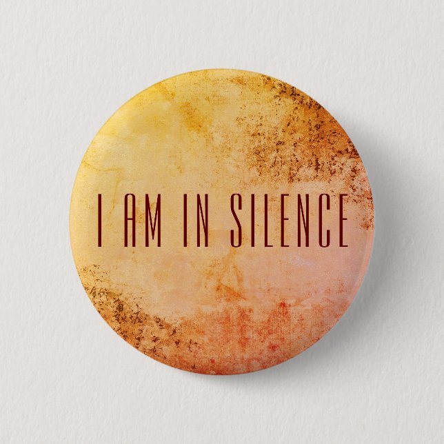 Jag är i tyst Meditation-knapp för retreat Knapp (Framsida)