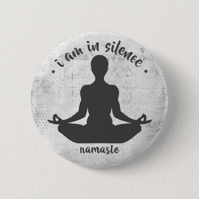 Jag är i tyst Meditation/Retreat-knapp Knapp (Framsida)