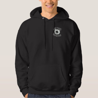 Jag är iller hör mig rosa sweatshirt med luva
