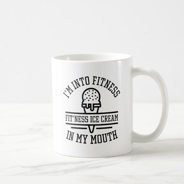 Jag är in i fitness kaffemugg (Höger)