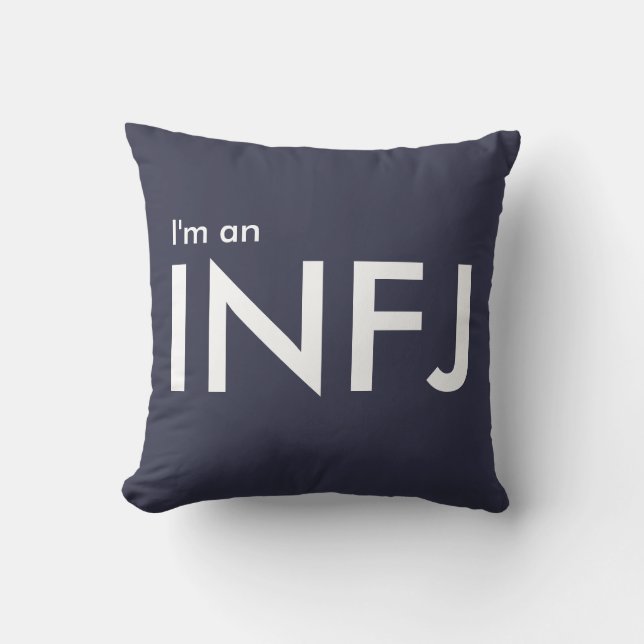 Jag är INFJ - Personlighetstyp Kudde (Framsida)