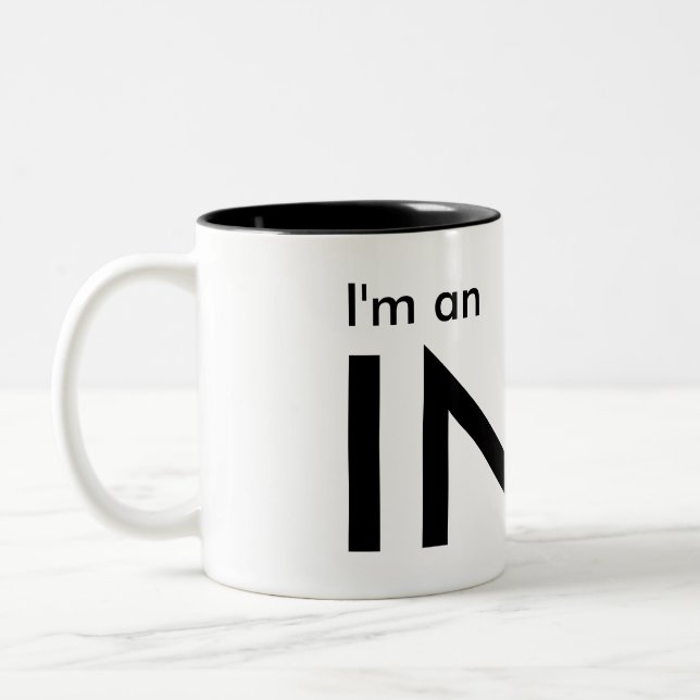 Jag är INFJ - Personlighetstyp Två-Tonad Mugg (Vänster)