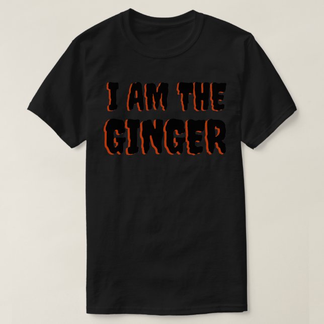 Jag är ingefära t shirt (Design framsida)