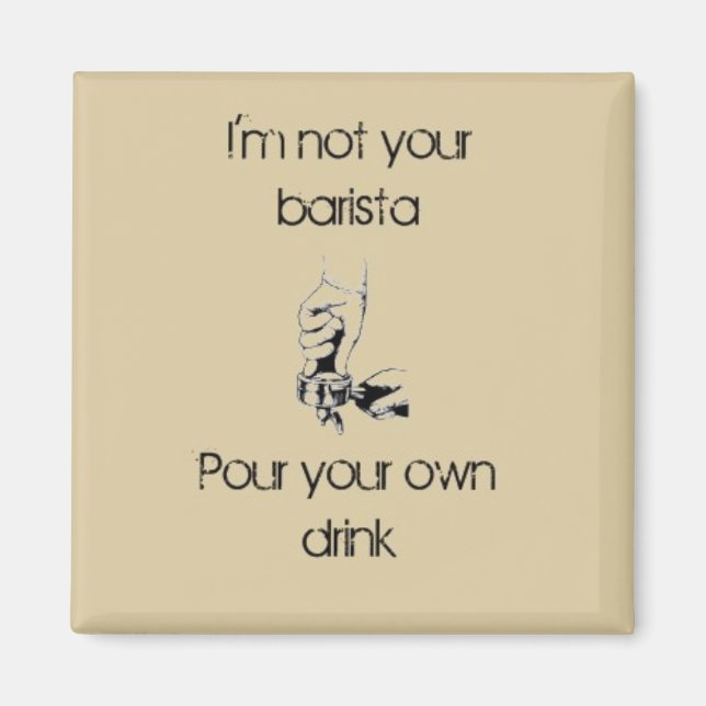 Jag är ingen barista magnet (Framsidan)