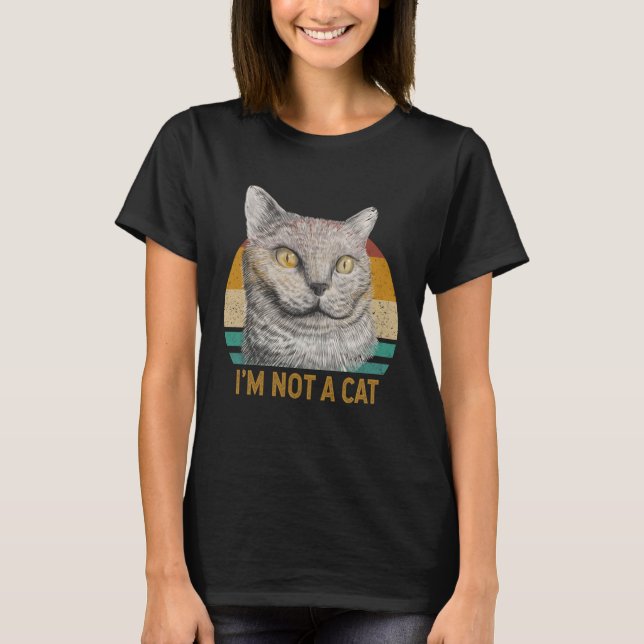 Jag är ingen Cat Lawyer Humor Viral Video Meeting  T Shirt (Framsida)