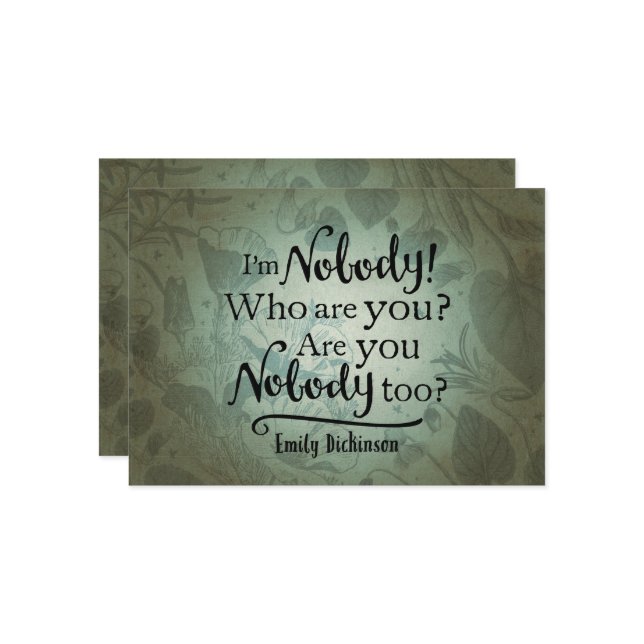 Jag är ingen citat kort (Fram/Back In Situ)